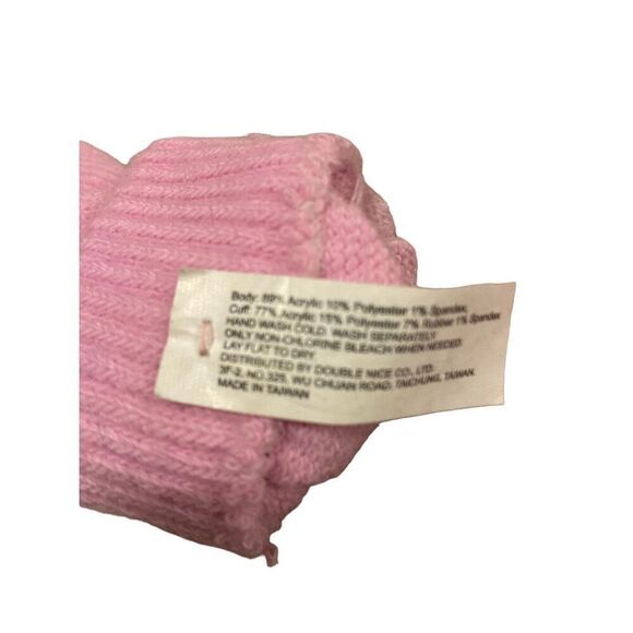 2 Pairs Winter Gloves Stripes Striped Fuzzy Warm Soft Fall Ski Snow Snowboarding - Picture 4 of 4